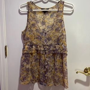 Jack by BB Dakota Printed Sleeveless Blouse Tank